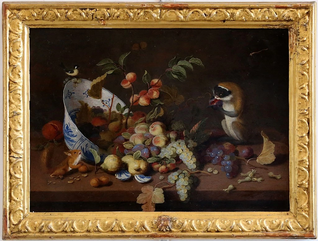 Natura morta con frutta e scimmia - Pinacoteca Querini Stampalia, Venezia